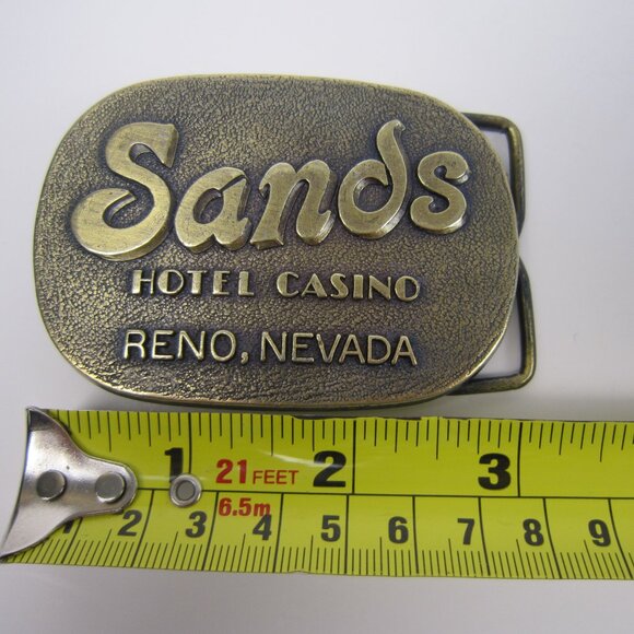 SANDS Belt Buckle - Vintage - RENO Hotel Casino - RJ - Picture 4 of 6